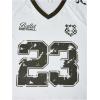 image:imageGirls 2 Piece Summer Outfits Number Print Y2k Football Jersey Shirts and Cargo Pants Baggy SetArmy Green
