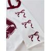 image:imageGirls 2 Piece Summer Outfits Number Print Y2k Football Jersey Shirts and Cargo Pants Baggy SetRed