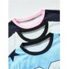 image:imageGirls 3 Pack Jersey Shirts Number Graphic Tees Hip Hop Y2k Tops Football Jersey StreetwearMulticolor Number