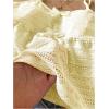 image:imageGirls Boho Bowknot Hollow Out Camisole Tops Spaghetti Strap V Neck Babydoll Crop TopApricot