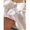 image:imageGirls Boho Bowknot Hollow Out Camisole Tops Spaghetti Strap V Neck Babydoll Crop TopWhite