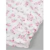 image:imageGirls Ditsy Floral Strapless Tube Top Cute Sleeveless Ruched Ribbed Bandeau TopsFloral Pink