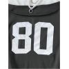 image:imageGirls Graphic Tees Off The Shoulder Tops Short Sleeve Jersey Shirts Y2K Crop TopsDark Grey
