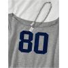 image:imageGirls Graphic Tees Off The Shoulder Tops Short Sleeve Jersey Shirts Y2K Crop TopsGrey