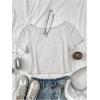 image:imageGirls Graphic Tees Off The Shoulder Tops Short Sleeve Jersey Shirts Y2K Crop TopsLight Grey and Red