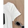 image:imageGirls Graphic Tees Off The Shoulder Tops Short Sleeve Jersey Shirts Y2K Crop TopsWhite
