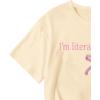 image:imageGirls Letter Bow Graphic Tees Short Sleeve Crewneck Cute Shirts for Teen Girls TrendyApricot