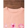 image:imageGirls Letter Bow Graphic Tees Short Sleeve Crewneck Cute Shirts for Teen Girls TrendyGraphic Pink