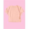 image:imageGirls Letter Bow Graphic Tees Short Sleeve Crewneck Cute Shirts for Teen Girls TrendyPrint Pink
