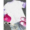 image:imageGirls Oversized Tshirts Number Graphic Jersey Shirts V Neck Short Sleeve Sports Tee Tops StreetwearMulticolor Purple