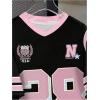 image:imageGirls Oversized Tshirts Number Graphic Jersey Shirts V Neck Short Sleeve Sports Tee Tops StreetwearPink With Black