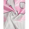 image:imageGirls Oversized Tshirts Number Graphic Jersey Shirts V Neck Short Sleeve Sports Tee Tops StreetwearWhite and Pink