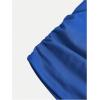 image:imageGirls Short Sleeve Ruched Tee Tops Basic Crew Neck Slim Fit T Shirts with Hair TiesDeep Blue