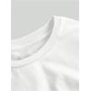 image:imageGirls Short Sleeve Ruched Tee Tops Basic Crew Neck Slim Fit T Shirts with Hair TiesWhite