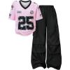 image:imageGirls 2 Piece Summer Outfits Number Print Y2k Football Jersey Shirts and Cargo Pants Baggy SetPink and Black