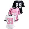 image:imageGirls 3 Pack Jersey Shirts Number Graphic Tees Hip Hop Y2k Tops Football Jersey StreetwearMulticolor