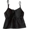 image:imageGirls Boho Bowknot Hollow Out Camisole Tops Spaghetti Strap V Neck Babydoll Crop TopBlack