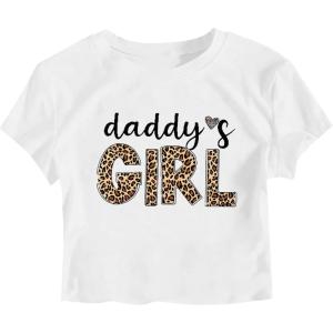 image:imageGirls Letter Bow Graphic Tees Short Sleeve Crewneck Cute Shirts for Teen Girls TrendyCheetah White