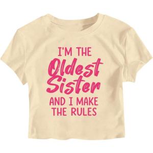 image:imageGirls Letter Bow Graphic Tees Short Sleeve Crewneck Cute Shirts for Teen Girls TrendyPrint Apricot