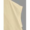 image:imageGirls 2 Packs Open Back Backless Tops Criss Cross Short Sleeve T Shirts Crewneck Casual TeesBlack and Beige