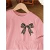 image:imageGirls 2 Piece Outfits Cherry Bow Graphic Tee Shirt and Shorts Set Cute Summer OutfitsMix Pink