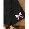 image:imageGirls 2 Piece Outfits Cherry Bow Graphic Tee Shirt and Shorts Set Cute Summer OutfitsMulticolor