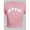 image:imageGirls 2 Piece Summer Outfits Letter Graphic Tees and Wide Leg Baggy Pants Set Casual Cute ClothesPink