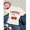 image:imageGirls 3 Packs Graphic Tees Vacation Hibiscus Top Crewneck Short Sleeve Cute Tops Summer Slim Fit T ShirtMulticolored Pink