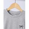 image:imageGirls 3 Packs Short Sleeve Ruched T Shirt Crewneck Slim Fit Basic Tee Tops Summer ClothesGrey Black White
