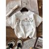 image:imageGirls 4 Packs Graphic Tees Short Sleeve Floral Heart T Shirt Crew Neck Cute TopsMulticolor