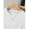 image:imageGirls 5 Packs T Shirts Short Sleeve Ruched Tee Tops Summer Fitted Crewneck Basic TopWhite Pink Grey Red Black