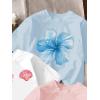 image:imageGirls Bow Cherry Graphic Tees Short Sleeve Crewneck Cute T Shirts Tops for Teens Summer TopsFloral Multicolor