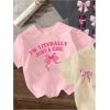 image:imageGirls Bow Cherry Graphic Tees Short Sleeve Crewneck Cute T Shirts Tops for Teens Summer TopsGrey Pink Beige