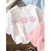 image:imageGirls Bow Cherry Graphic Tees Short Sleeve Crewneck Cute T Shirts Tops for Teens Summer TopsPink Blue White