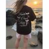 image:imageGirls Bowknot Letter Graphic Tshirt Short Sleeve Crew Neck Cute Summer Tee TopsBlack
