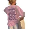 image:imageGirls Bowknot Letter Graphic Tshirt Short Sleeve Crew Neck Cute Summer Tee TopsPurple and Pink