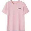image:imageGirls Bowknot Letter Graphic Tshirt Short Sleeve Crew Neck Cute Summer Tee TopsPurple and Pink