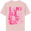 image:imageGirls Cute Letter Graphic Short Sleeve T Shirt Crewneck Drop Shoulder Going Out Top