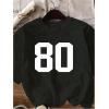 image:imageGirls Graphic Tee Shirt Short Sleeve Round Neck Preppy Casual Trendy Cute Summer TopsNumber Graphic Black