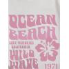 image:imageGirls Graphic Tee Shirt Short Sleeve Round Neck Preppy Casual Trendy Cute Summer TopsWhite and Pink