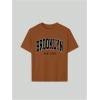 image:imageGirls Graphic Tees Short Sleeve Crewneck T Shirts Casual Summer Tops Cute Preppy ClothesLetter Brown