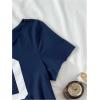 image:imageGirls Number Graphic Tees Y2k Short Sleeve Scoop Neck Summer Crop T ShirtsBlue