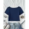 image:imageGirls Number Graphic Tees Y2k Short Sleeve Scoop Neck Summer Crop T ShirtsBlue