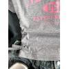 image:imageGirls Off The Shoulder Letter Graphic Tees Short Sleeve Ruched Bowknot T Shirts Cute Crop TopsLight Grey
