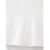 image:imageGirls Shirred Frill Flared Tank Top Sleeveless Slim Fit Summer Crop TopsWhite