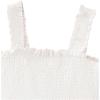 image:imageGirls Shirred Frill Flared Tank Top Sleeveless Slim Fit Summer Crop TopsWhite