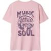 image:imageGirls Bowknot Letter Graphic Tshirt Short Sleeve Crew Neck Cute Summer Tee TopsPurple and Pink