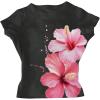 Pink Hibiscus Black