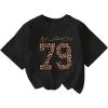 Cheetah Letter Black