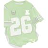 image:imageGirls Jersey Shirts Color Block Number Graphic Tees Short Sleeve Crew Neck Sports T ShirtGreen